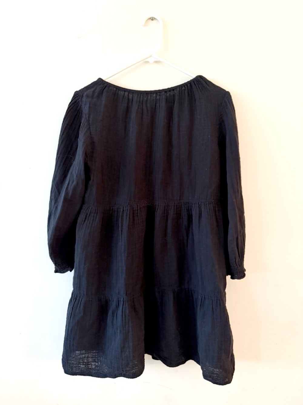 Velvet by Graham and Spencer Black Mirella Gauze Cotton Dress, XS - Picture 6 of 7